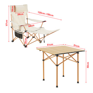 Set de table et 2 chaises pliantes Bellante casa.pro