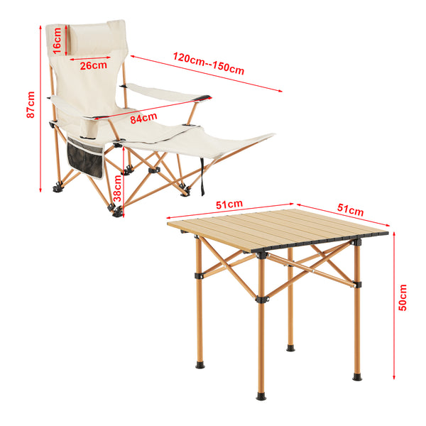 Set de table et 2 chaises pliantes Bellante casa.pro