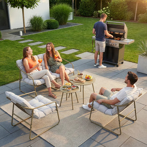 Ensemble de meubles de jardin Kivanta 5 pièces [en.casa]