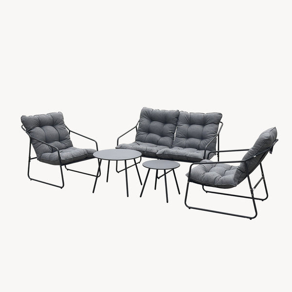 Ensemble de meubles de jardin Kivanta 5 pièces [en.casa]