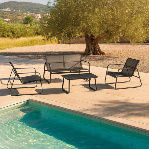 Ensemble de mobilier de jardin Palencia différentes couleurs en.casa