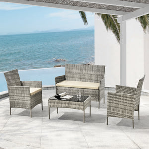 Ensemble de mobilier de jardin Prazeres différentes couleurs en.casa