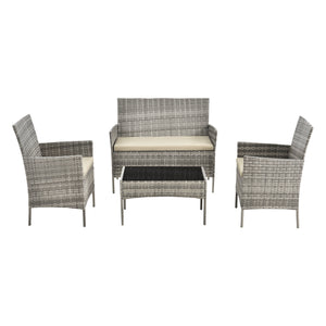 Ensemble de mobilier de jardin Prazeres différentes couleurs en.casa