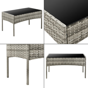 Ensemble de mobilier de jardin Prazeres différentes couleurs en.casa