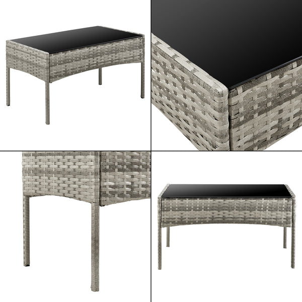 Ensemble de mobilier de jardin Prazeres différentes couleurs en.casa