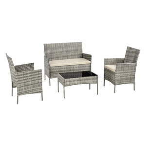 Ensemble de mobilier de jardin Prazeres différentes couleurs en.casa