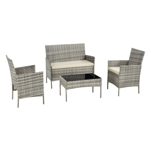 Ensemble de mobilier de jardin Prazeres différentes couleurs en.casa