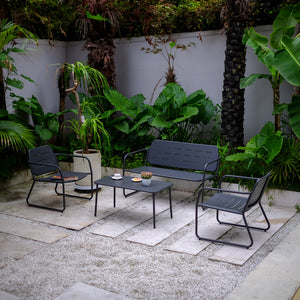 Ensemble de mobilier de jardin Andria en acier [casa.pro]