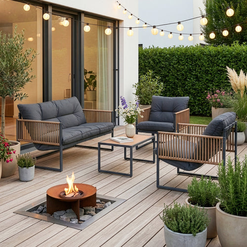 Salon de jardin 4 pièces Karg casa.pro