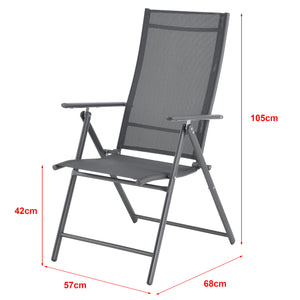 Chaise de jardin Kalamata lot de 2 [en.casa]