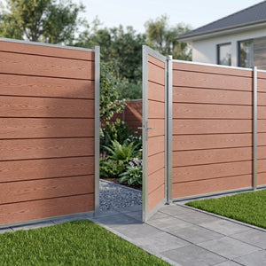 Portail de jardin Segovia 180 x 90 cm WPC aspect bois [neu.holz]