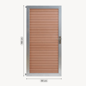 Portail de jardin Segovia 180 x 90 cm WPC aspect bois [neu.holz]