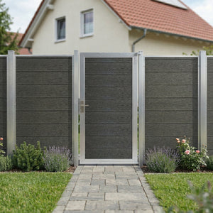 Portail de jardin Segovia 180 x 90 cm WPC aspect bois [neu.holz]