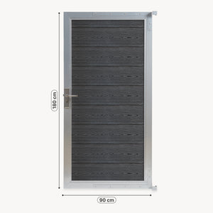Portail de jardin Segovia 180 x 90 cm WPC aspect bois [neu.holz]