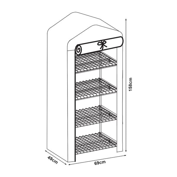 Serre Chaam avec étagères en différentes couleurs et tailles [en.casa]