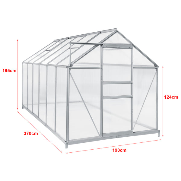 Serre Oisterwijk cadre en aluminium [en.casa]