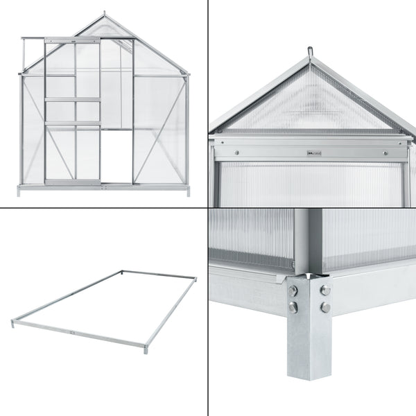 Serre Oisterwijk cadre en aluminium [en.casa]