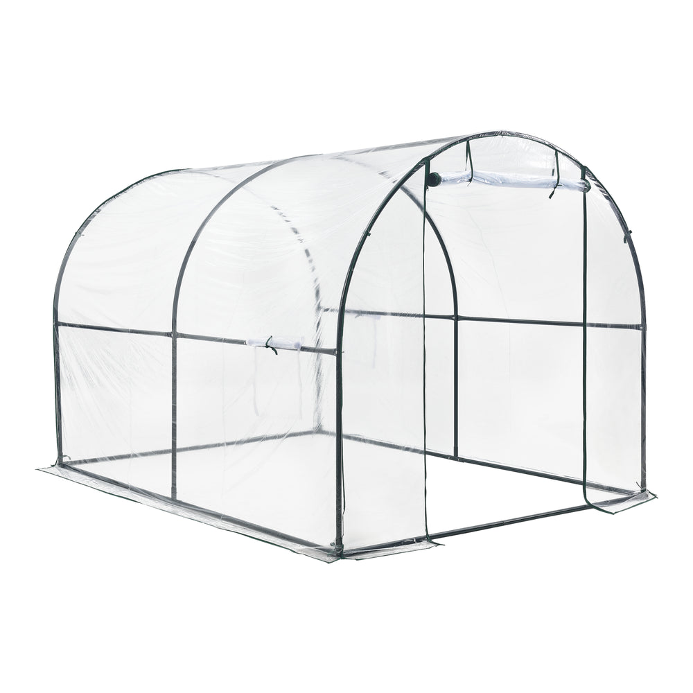 Tunnel de serre Grünwald 200x300x190cm PVC Transparent [en.casa]