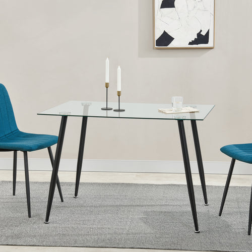 Table en verre Hyrynsalmi en différentes couleurs [en.casa] - premiumXL