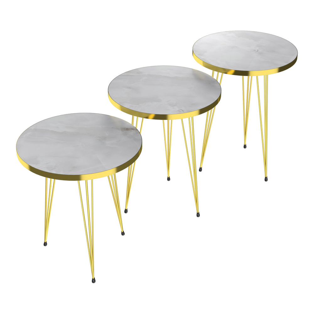 Table d’appoint Skibby en lot de 3 dans différentes couleurs [en.casa] - premiumXL