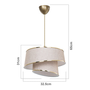 Suspension Wigan E27 hauteur 65 cm lux.pro