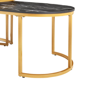 Lot de 2 tables basses Oppeerg gigognes [en.casa] 