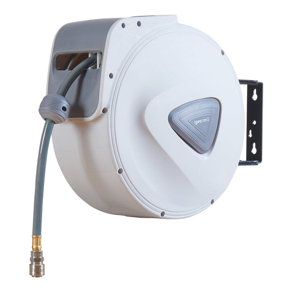 Enrouleur de tuyau d'air comprimé Nassau blanc gris pro.tec