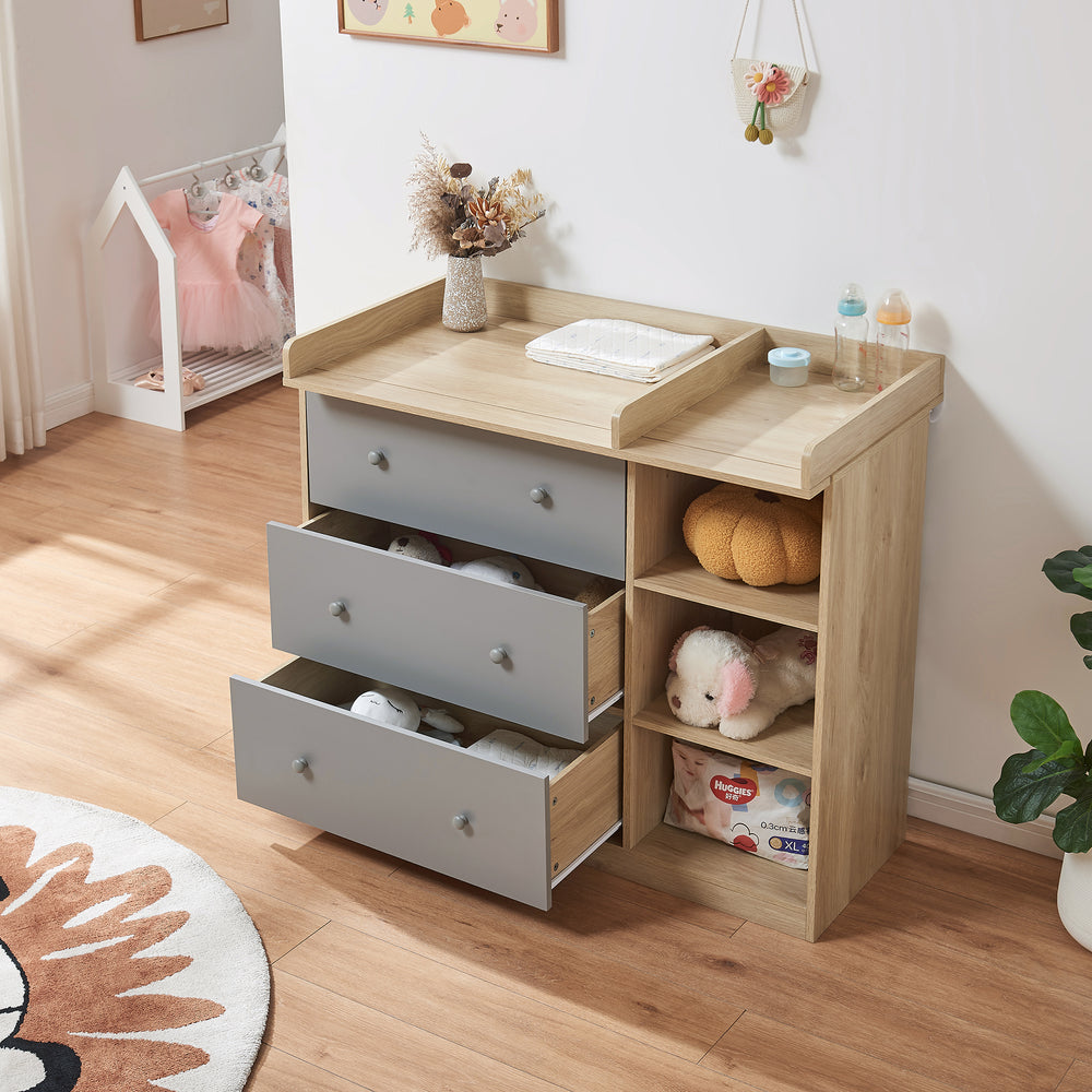 Commode à langer Beldinupp 93 x 110 x 55 cm [en.casa]