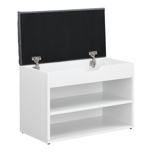 Banc à chaussures Gentofte 60x30x46cm en différentes couleurs en.casa