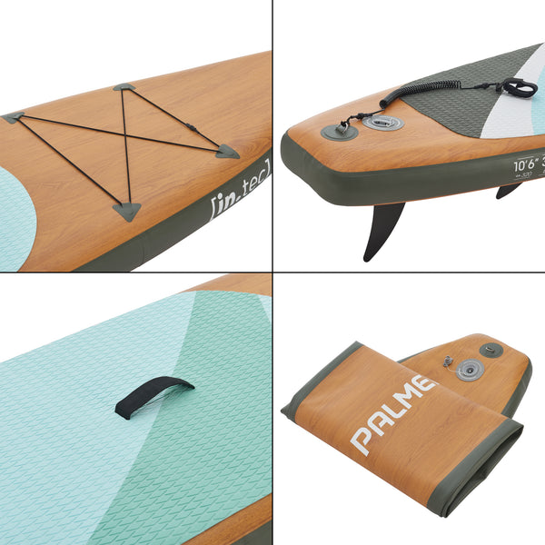 Stand Up Paddle Gonflable Palmeira 320 x 76 x 15 cm plusieurs couleurs [in.tec]