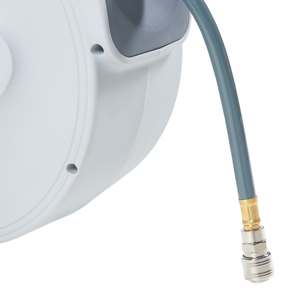 Enrouleur de tuyau d'air comprimé Nassau blanc gris pro.tec