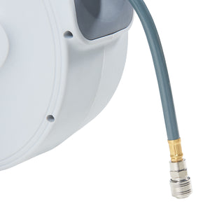 Enrouleur de tuyau d'air comprimé Nassau Blanc/Gris [pro.tec]