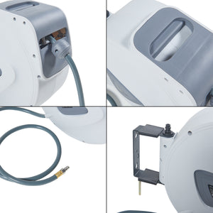 Enrouleur de tuyau d'air comprimé Nassau blanc gris pro.tec