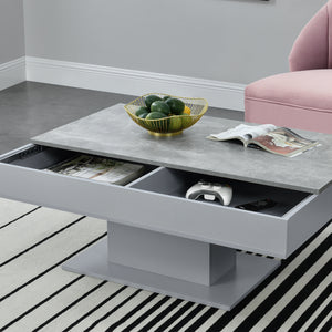 Table basse Lünen avec 2 compartiments de rangement différentes couleurs [en.casa]