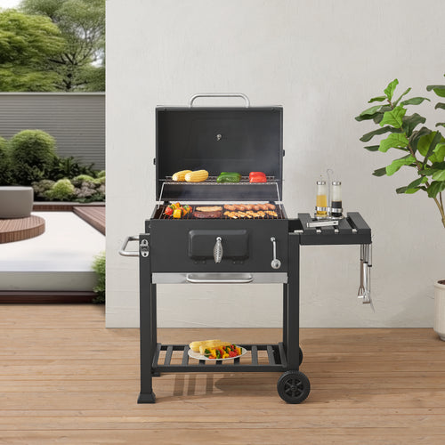 Chariot de grill Arnad Noir [casa.pro]