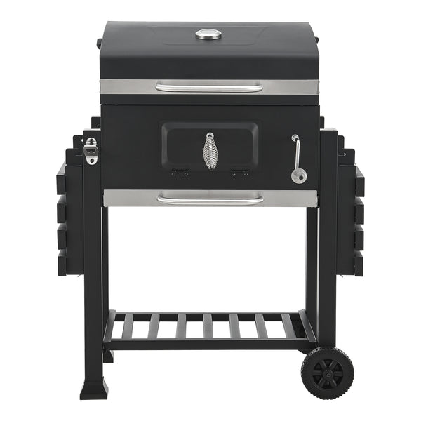 Chariot de barbecue au charbon de bois Arnad noir casa.pro