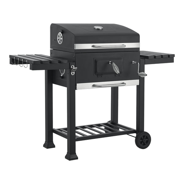 Chariot de barbecue au charbon de bois Arnad noir casa.pro