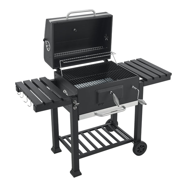 Chariot de barbecue au charbon de bois Arnad noir casa.pro
