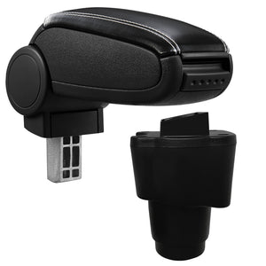 Accoudoir Central Rembourré avec Compartiment de Rangement pour Dacia Sandero II 2ème Génération à partir de l'Année 2012 [pro.tec]