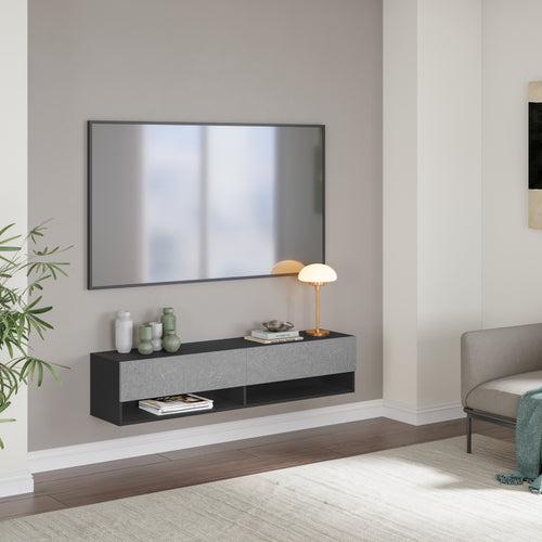 Meuble TV suspendu Halmstad [en.casa]