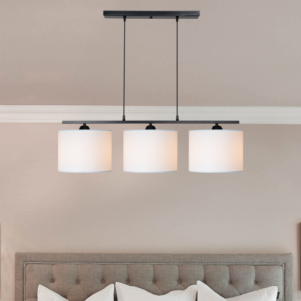 Suspension Horsham 3xE27 métal en différentes couleurs [lux.pro]