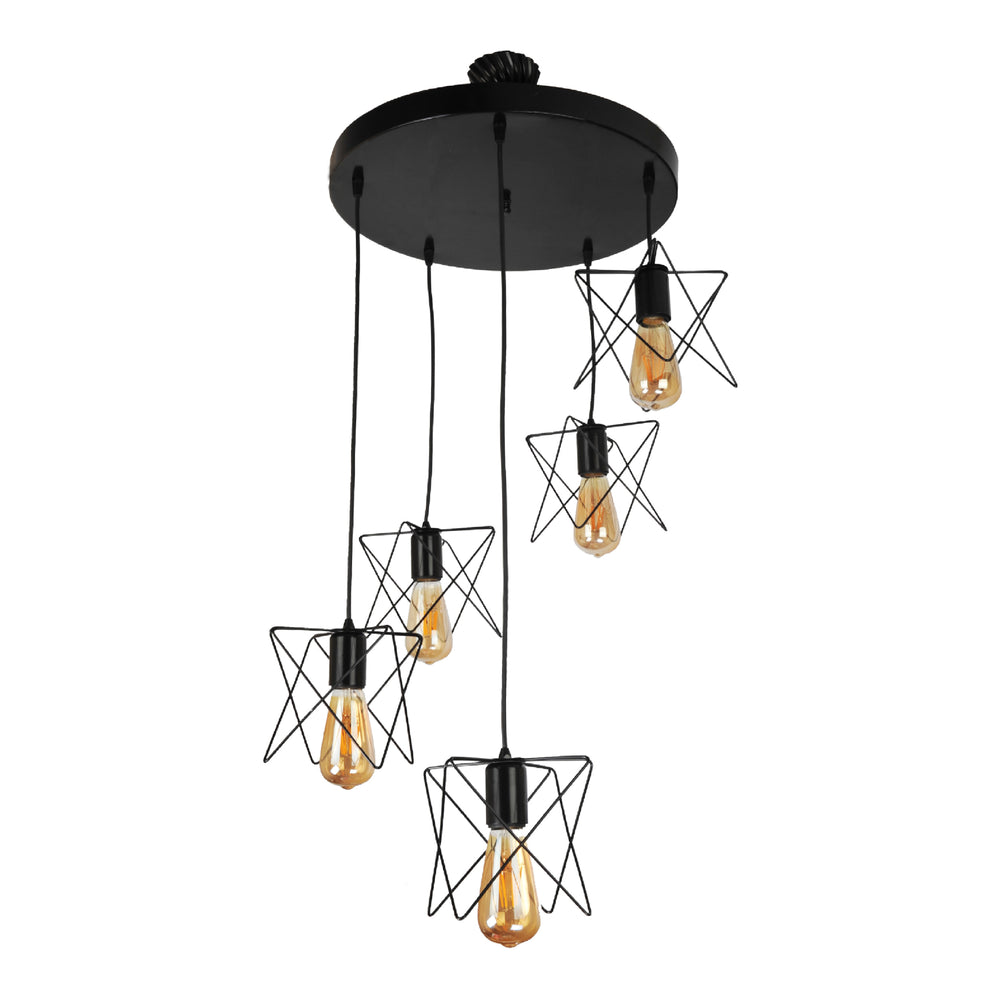 Suspension Manningtree 2/3/5 flammes Noir [lux.pro]