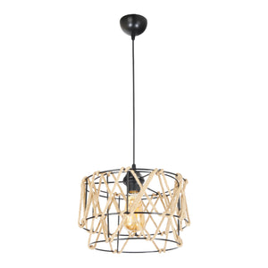 Suspension Maryport 65 x 25 x 25 cm E27 noir [lux.pro]