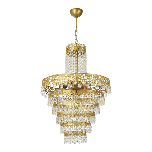 Lustre Fleetwood 93 x 45 x 45 cm 6 x E27 doré [lux.pro]