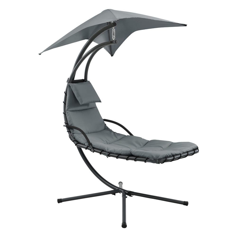 Chaise suspendue avec toit pare-soleil en différentes couleurs en.casa - premiumXL