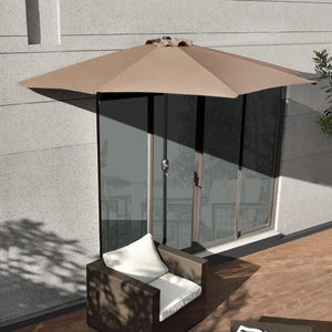 demi-parasol Eger 300 cm x 150 cm x 230 cm casa.pro
