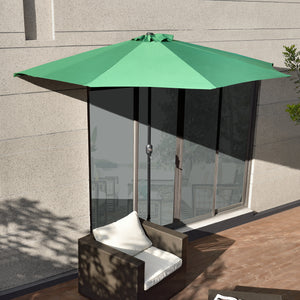 Parasol demi-ombre Eger Ø300 demi-circulaire en différentes couleurs [casa.pro]