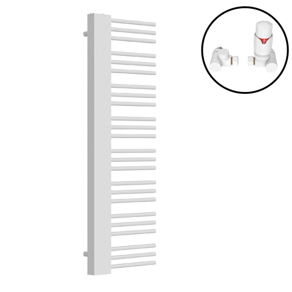 Radiateur sèche-serviettes avec kit de raccordement 80 mm Kviteseid [neu.haus]