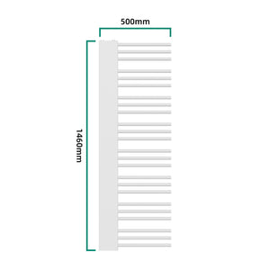 Radiateur sèche-serviettes avec kit de raccordement 80 mm Kviteseid [neu.haus]
