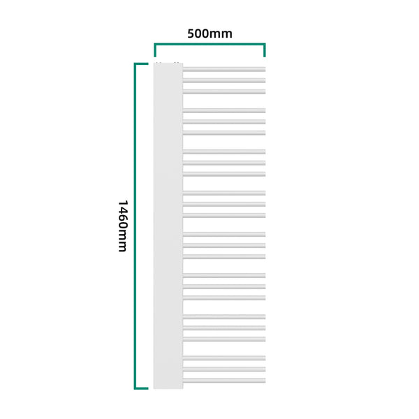 Radiateur sèche-serviettes avec kit de raccordement 80 mm Kviteseid [neu.haus]